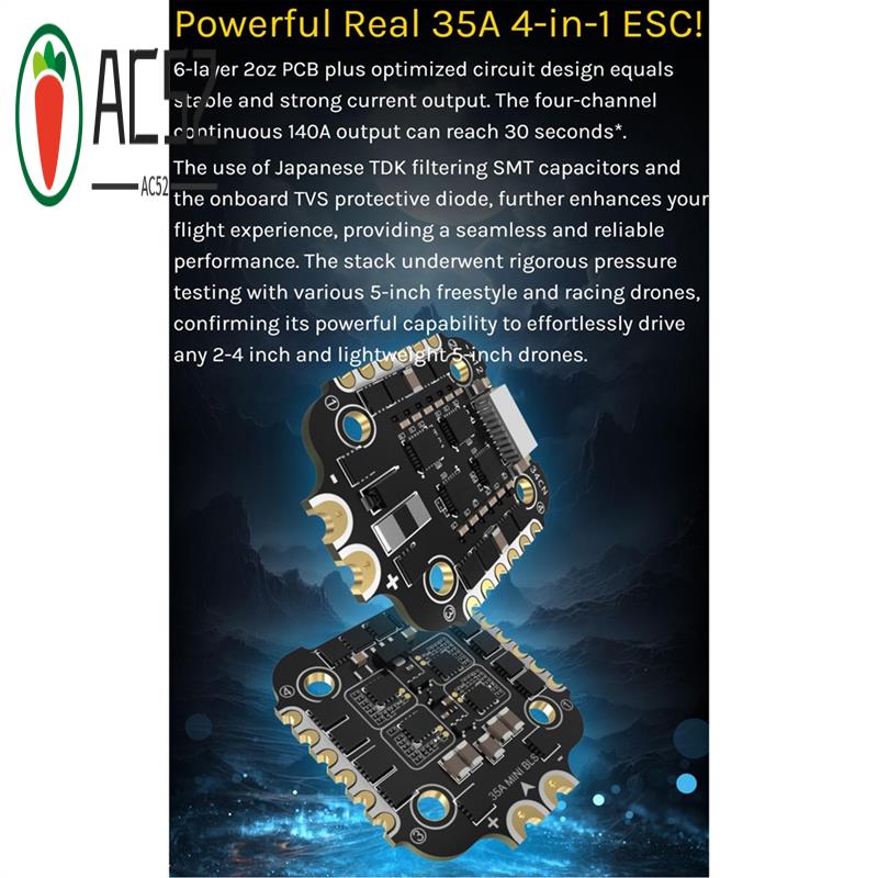 Betaflight Fc - AC52-pour Speedybee F405 Mini pile BLS