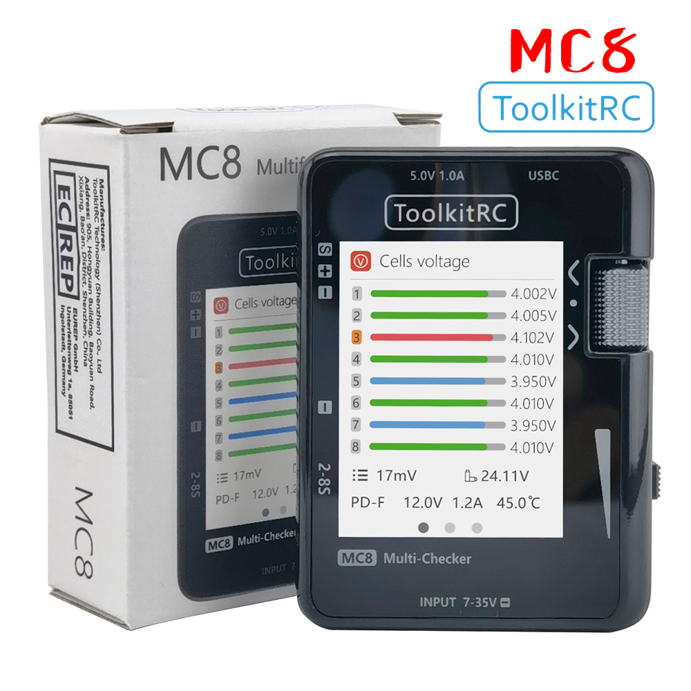 Smoke Stopper - ToolkitRC MC8 SC100 Mini Vérificateur de