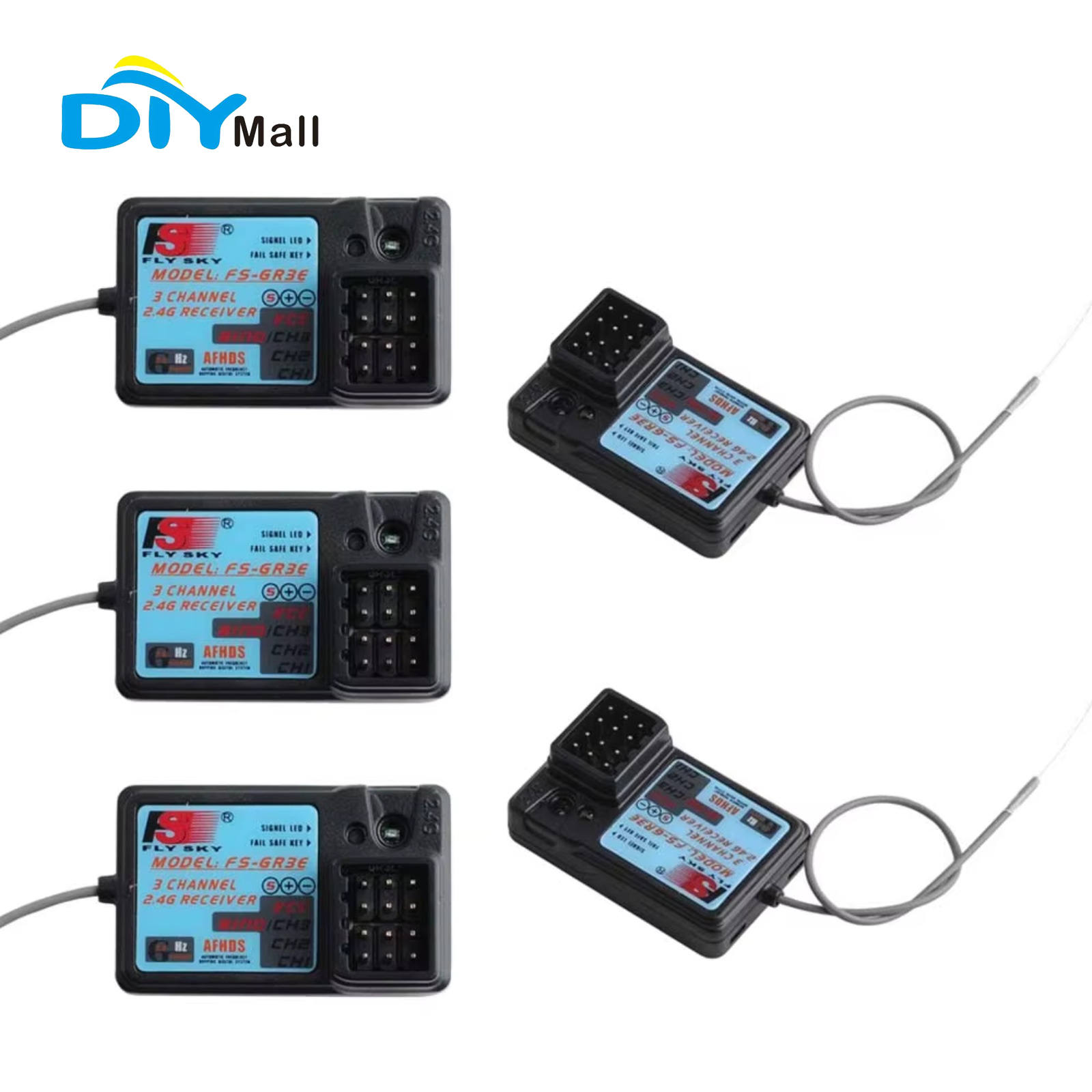 Flysky Transmitter - Récepteur étanche Flysky FS-GR3E 3CH 2,4