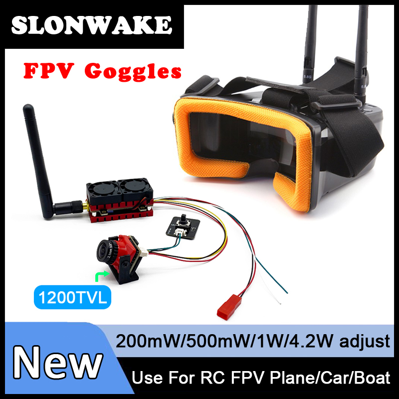 Goggles Fpv - SLONWAKE 5.8G 48CH 4.2W transmetteur VTX