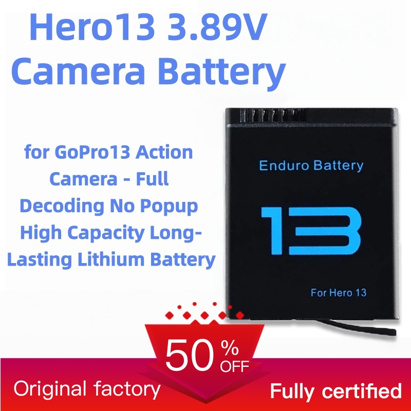 Drone With Camera - Batterie de caméra Hero13 3.89V pour