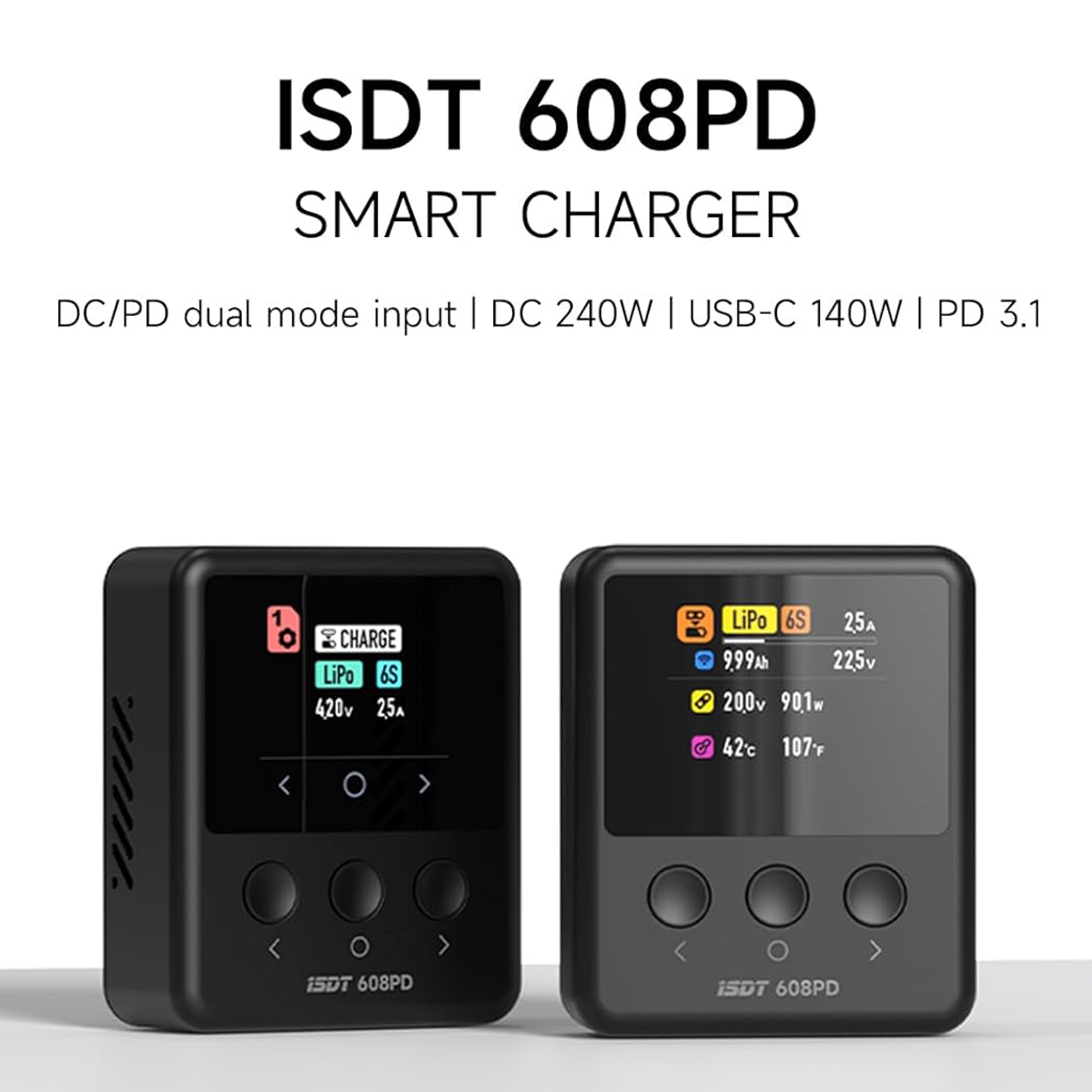 Lipo Battery 6S - Chargeur-déchargeur intelligent ISDT 608PD 240W 10A