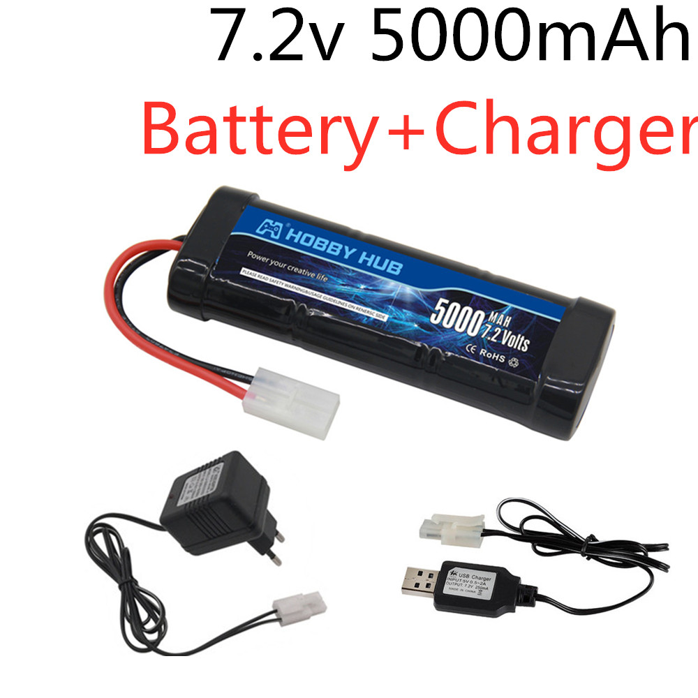 Batterie Ni-MH 7.2V 5000mAh av - Balance Charger Rc avis et prix