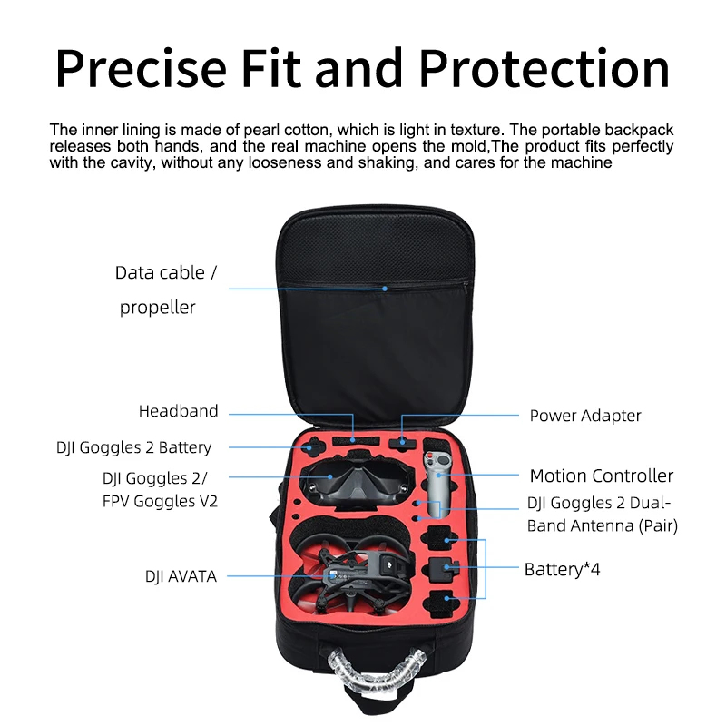 Étui Portable sac à dos en Nyl - Drone Goggles Dji avis et prix