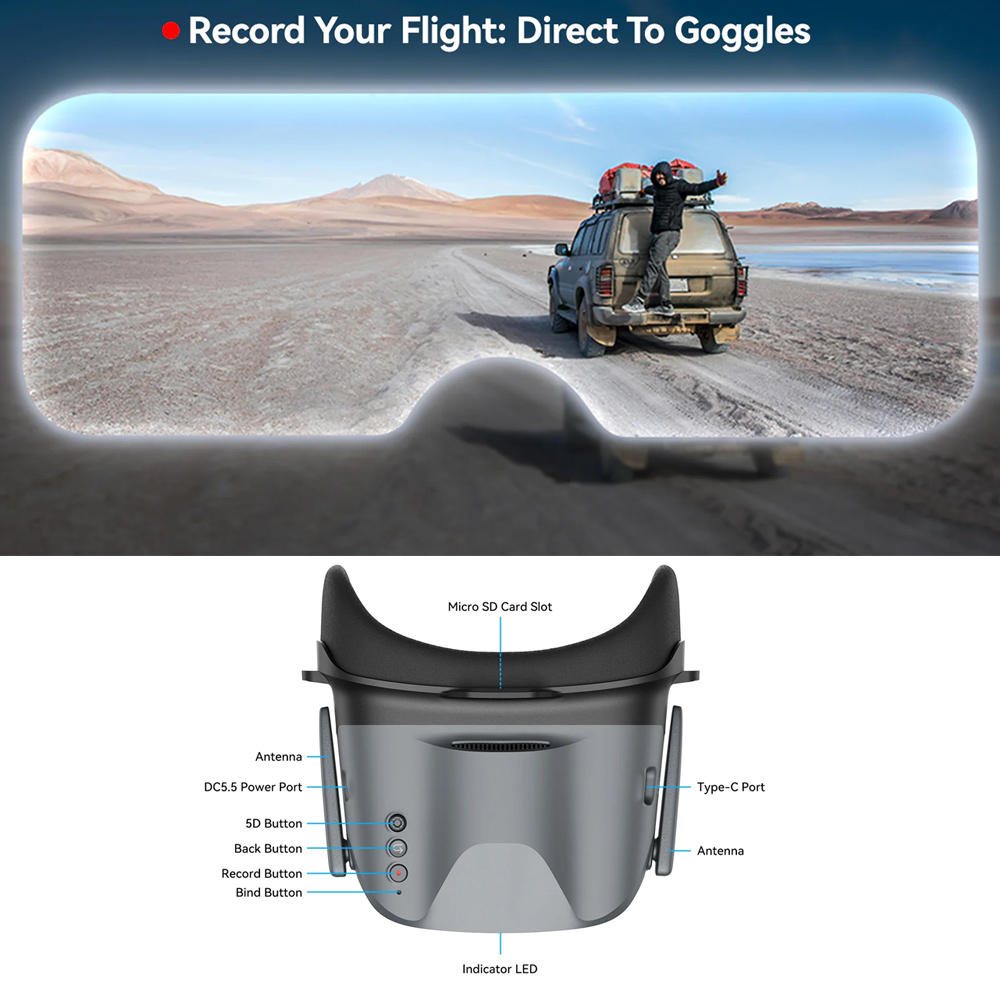 Lunettes FPV BETAFPV VR04 HD P - Goggles Fpv avis et prix