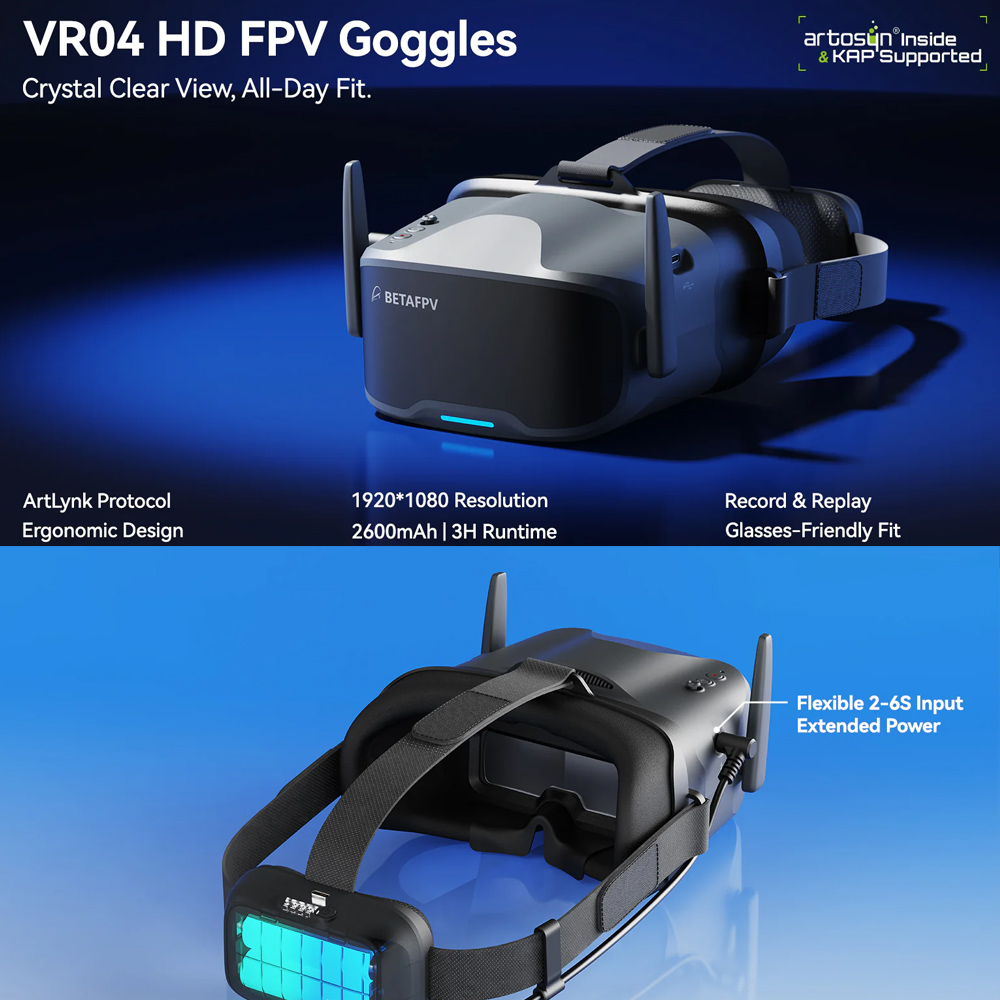 Lunettes FPV BETAFPV VR04 HD P - Goggles Fpv avis et prix