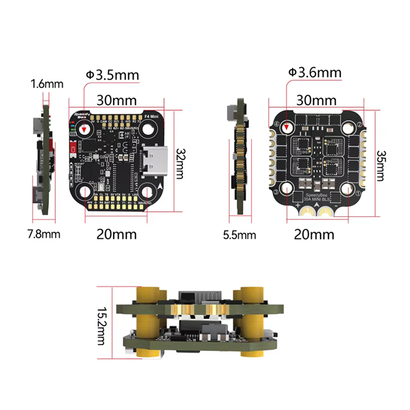 Contrôleur de vol SpeedyBee F4 - F405 Flight Controller avis et prix