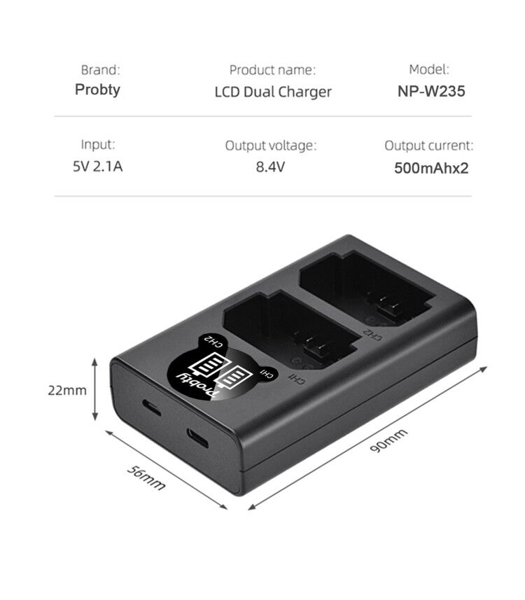 Batterie LCD 2200mAh NP-W235 N - Drone With Camera avis et prix