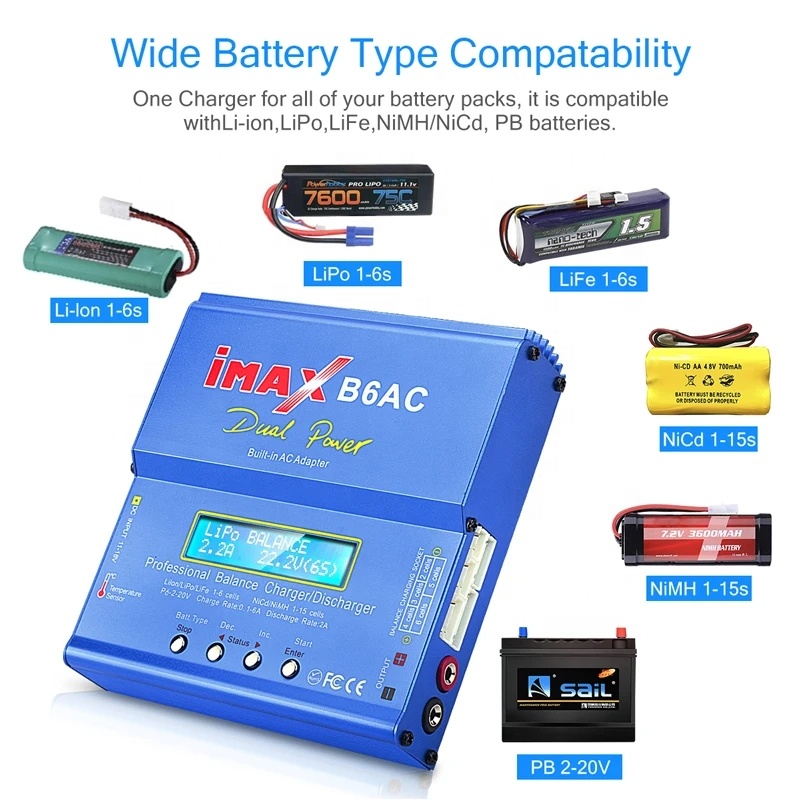IMAX B6AC RC chargeur 80W 6A 2 - Balance Charger Rc avis et prix