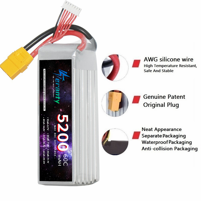 TERANTY-Batterie Lipo 6S, 5200 - Lipo Battery 6S avis et prix