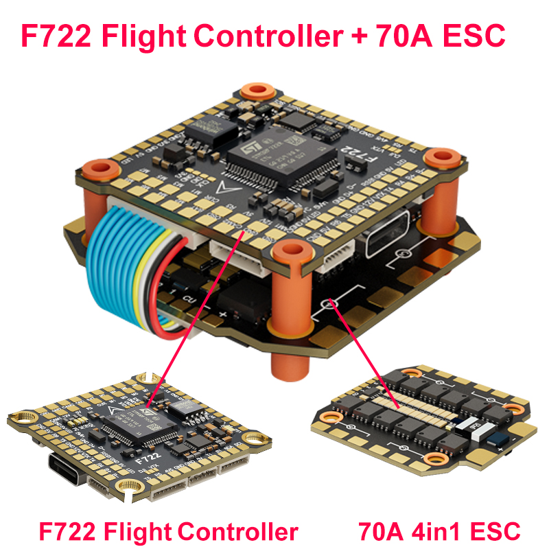 DAKEFPV F722 60A pile ICM42688 - F722 Flight Controller avis et prix