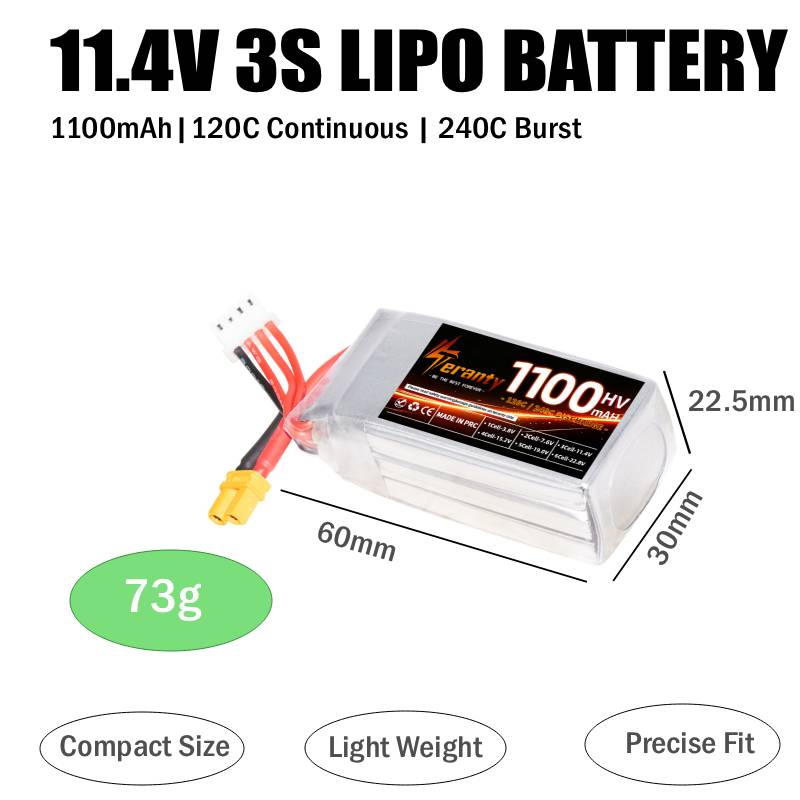 Teranty 2S 3S 4S 6S HV Pack Li - Lipo Battery 6S avis et prix