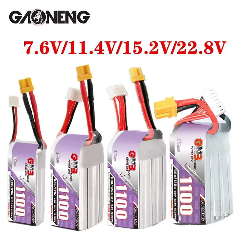 GNB 1100mAh 2S 3S 4S 6S 60C/12 - Lipo Battery 6S avis et prix
