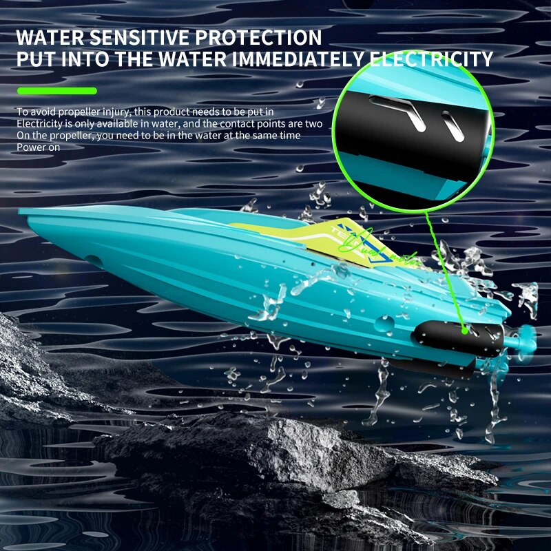 Mini bateau RC 2.4G, 10 km/h,  - Radio Transmitter 2.4Ghz avis et prix