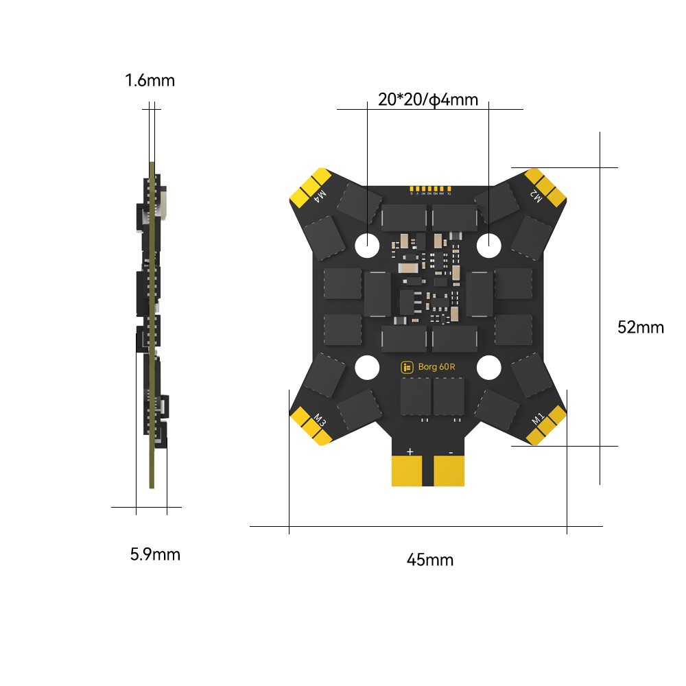 Contrôleur de vol iFlight Borg - Mini Drone avis et prix