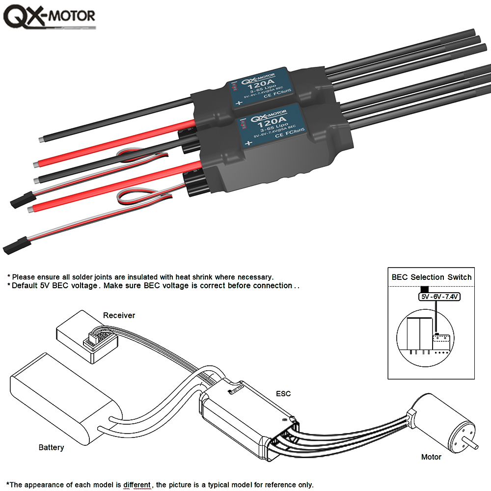 Contrôleur de vitesse électron - Lipo Battery 6S avis et prix
