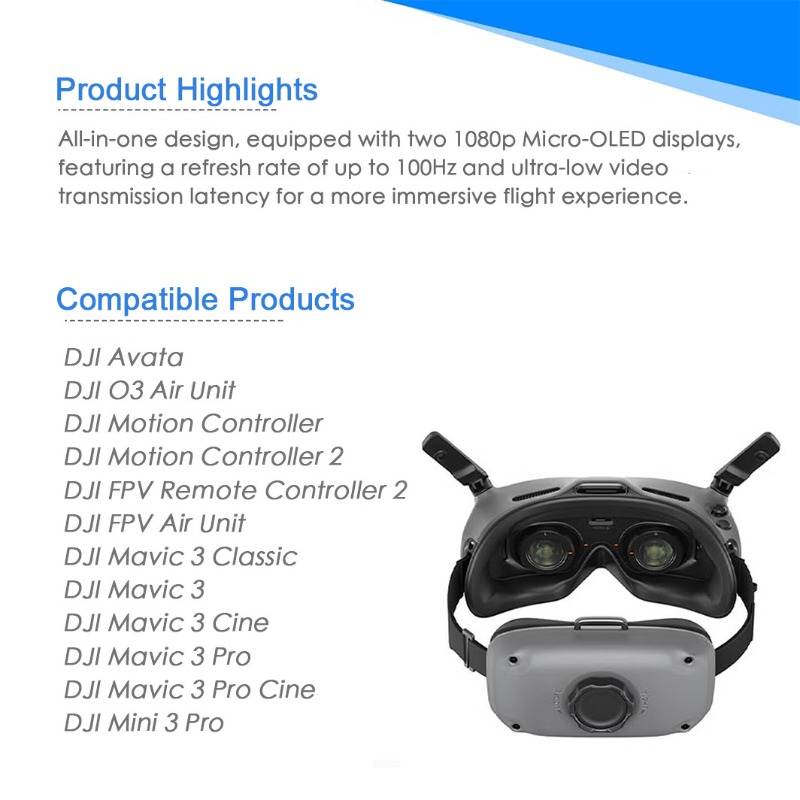 97% NEUF Lunettes DJI FPV Inte - Dji Goggles avis et prix