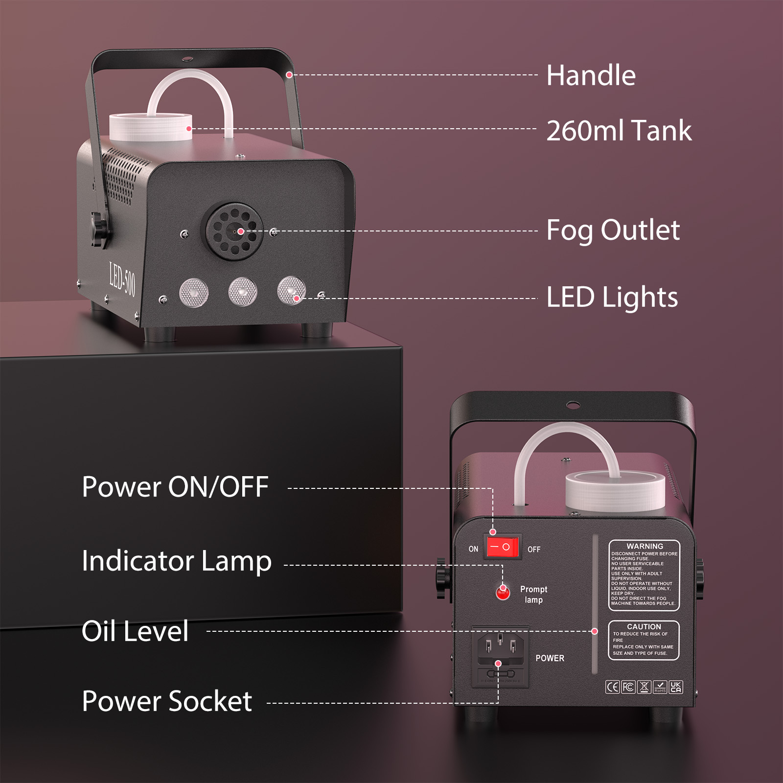 U'King 500W Machine à fumée RG - Smoke Stopper avis et prix