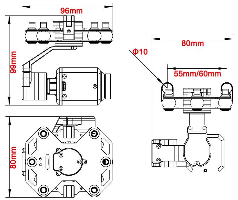 Tarot TL3T20 Gimbal 3 axes ave - Drone With Camera avis et prix
