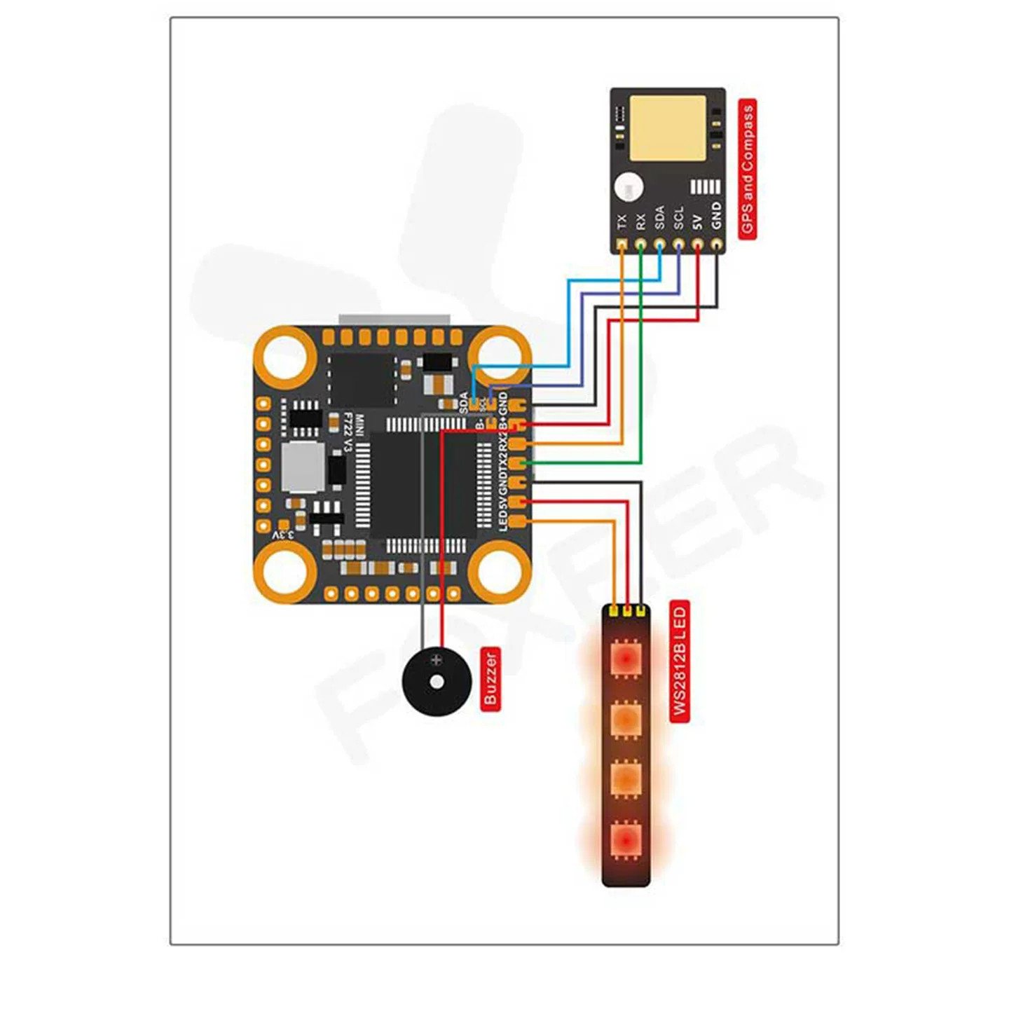 Contrôleur de vol FOXEER F722  - F722 Flight Controller avis et prix