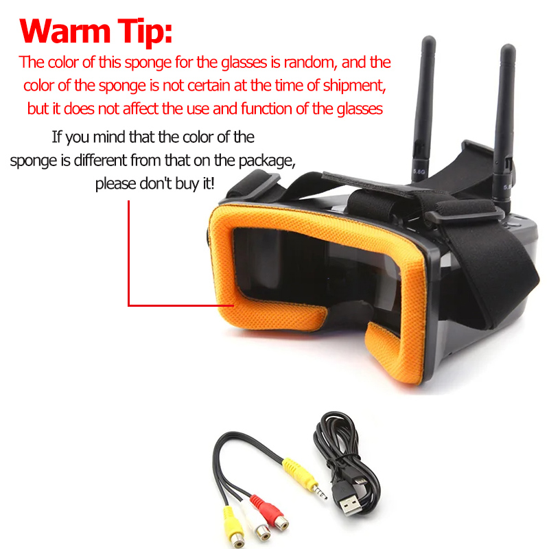 VR009 lunettes vidéo FPV 3 pou - Goggles Fpv avis et prix