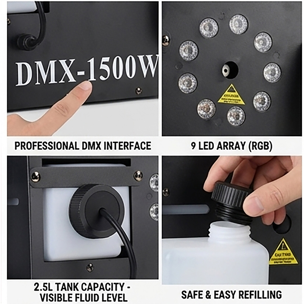 Machine à fumée 1500W avec LED - Smoke Stopper avis et prix